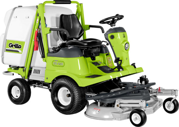 Grillo FD450 Outfront Mower c/w 113cm (44") Deck and a 450Ltr High Lift Collection Box-0