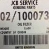 JCB Oil Filter 02/100073-4457