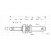 Sparex Lower Link Implement Pin - Dual - (Cat 1-2) - S.213-9993