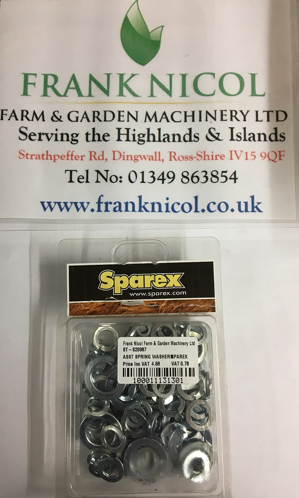 Sparex Mixed Spring Washers 6-20mm S.20987-0