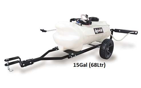 Agri-Fab 15Gal (68Ltr) Tow Sprayer c/w Boom and Hose with Spray 45-0292-0