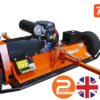 Chapman FM120 PRO Flail Mower with Hammer Flails Powered by a 23hp Honda iGX700 V-Twin Engine with Electric Start-13728